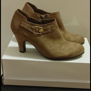 Tan ankle boots